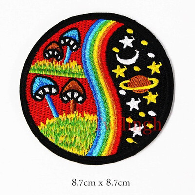 

twilingh 1pc UFO Space Astronaut Parches Embroidery Iron on