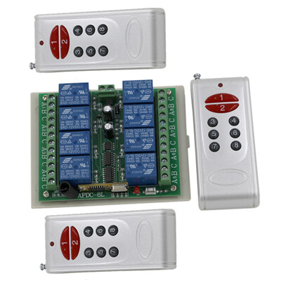 

MITI DC12V 10A 8 CH 8CH Radio Controller RF Wireless Remote Control Switch System 315Mhz 3 Transmitter + 1 Receiver