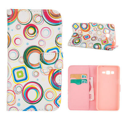 

MOONCASE ЧЕХОЛ ДЛЯ Samsung Galaxy Grand Prime G530 Flip Leather Foldable Stand Feature [Pattern series] /a13
