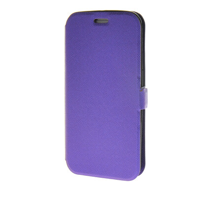 

MOONCASE Cross pattern Flip Pouch Leather Wallet Slim чехол для Samsung Galaxy S6 Edge Purple