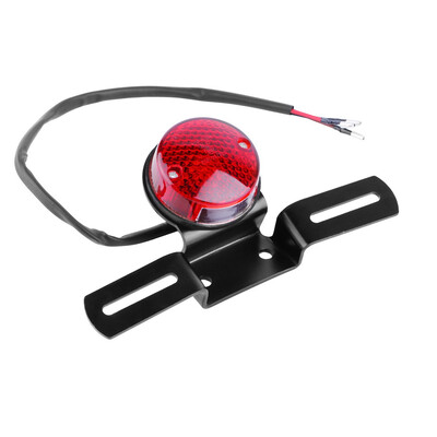 

Universal Red LED 12V Motorcycle Rear Tail Light Round Brake Stop Lamp