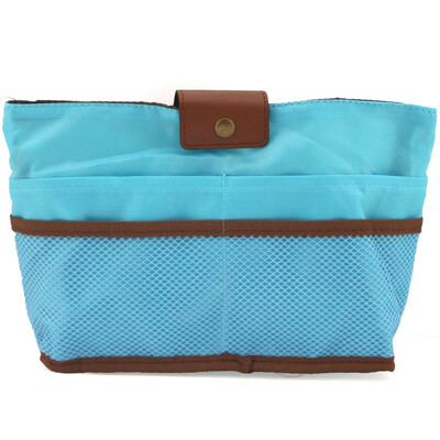 

Multi Function Womens Travel Storage Bag Organizer Case For Phone Cosmetic Needs Sky Blue