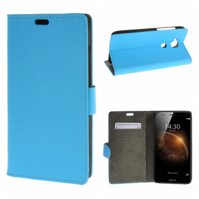 

MOONCASE Case for Huawei Ascend G8 Premium PU Flip Leather Wallet Card Holder Bracket Back Pouch Case Cover Blue