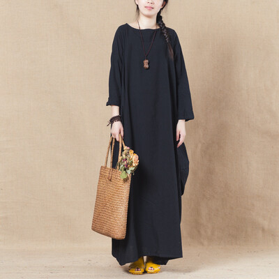 

Летний новый стиль тонкое платье плеча Art Fan хлопок платье