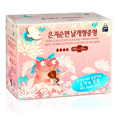 

Enchi (Eun jee) cat small Feather sanitary napkin value package (daily 6P + night with 3P) (Korean original import