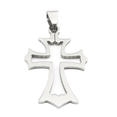 

Hpolw fashion jewelry boutique Hollow Cross Pendant - 22 inches Chain