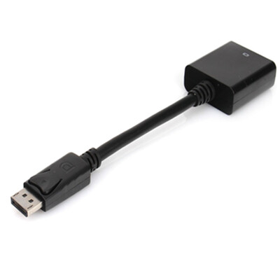 

Black DisplayPort DP Male to VGA Female Adapter Cable Display Port Converter
