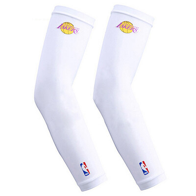 

NBA Basketball Arm Bracers Sports Protector Elastic Pressure Arm Extended Luminous Breathable Elbow Arm 2 Only Base Black M / L