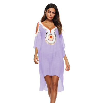 

Loose Big Size Женская блузка Beach Бикини Обложка юбка Sexy Sun Shirt