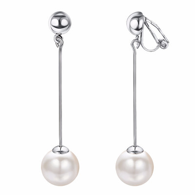 

Yoursfs Clip on Earrings For Women Dangle Crystal 18K RoseWhite Gold Plated Non Pierced Ears