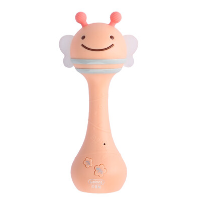 

Beiens beiens baby toys sound&light hand rattle newborn 0-1-3 years old appease toy smart Bluetooth link ZN03 pink