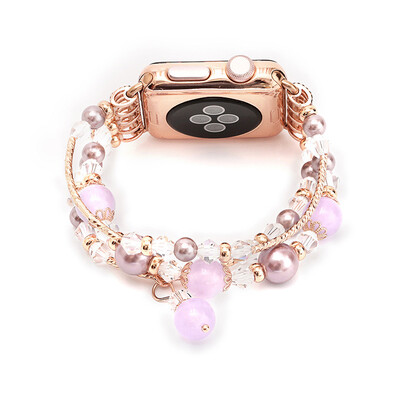 

High Quality Agate Wood Creative Handwork Women Strap for Iwatch 38mm Replacement female Band for Apple Watch series 3 2 1
