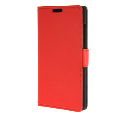 

MOONCASE Vivid colors Leather Wallet Card Slot Bracket Back чехол для Huawei Honor 4C Red