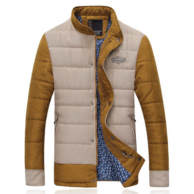 

Zogaa New Mens Cotton-padded Clothes Slim Fashion Casual