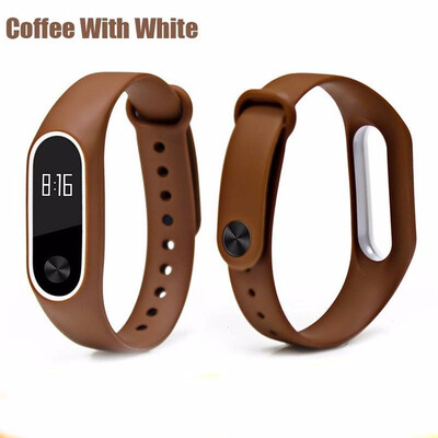 

Double color mi band 2 accessories pulseira miband 2 strap replacement silicone wriststrap for xiaomi mi2 smart bracelet