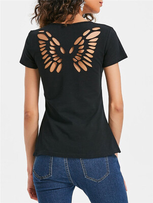 

Simple&comfortable printing short sleeved T-shirt