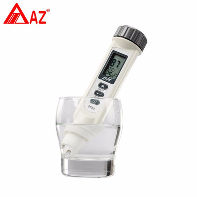 

AZ8685 Pen type Aquarium PH Meter Digital Water Quality Tester Hydroponics SPA Waterproof 0-14 pH Range Laboratory One-touch