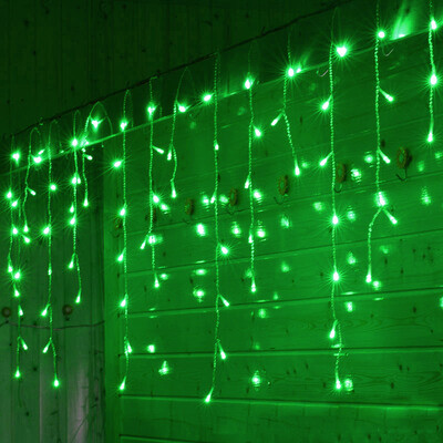 

JULELYS 10 x 065M 320 Bulbs LED Curtain Lights Christmas Garland Window Outdoor LED Lights Decoration For Wedding Holiday Party