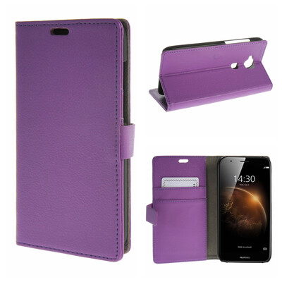 

MOONCASE ЧЕХОЛ ДЛЯ Huawei Ascend G8 High quality Leather Flip Wallet Card Holder Bracket Back Pouch Purple 01