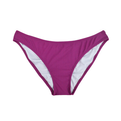 

2018 Girls Sexy Low Waist Candy Colors Bikini Bottom Women Print Cheeky Small Swim Briefs Sporty Shorts