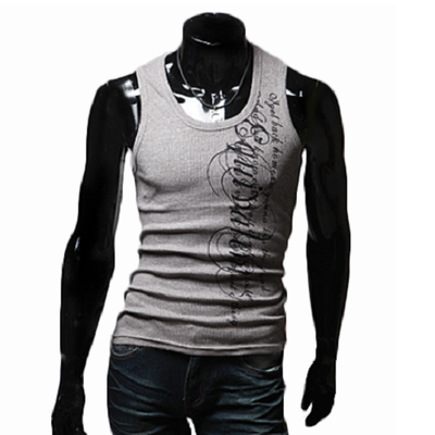 

zogaa мужской жилет раунда ошейник печать