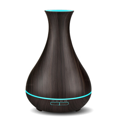 

400ml Electric Aroma Essential Oil Diffuser wood Ultrasonic air humidifier cool mist maker fogger with 7 color LED night light