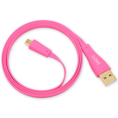 

Shanze (SAMZHE) QSC-601 gold-plated ultra-thin flat Micro USB data / charging cable Samsung / HTC and other mobile phone cable 1 m orange