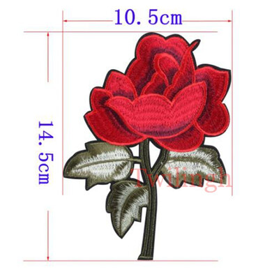 

1 Pcs New Flower Patches Embroidered Patch 3D Stickers Sewing Motif Applique Clothing Repair Fabric DIY Clothes Wedding Patches