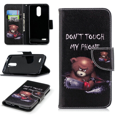 

BEFOSPEY Painting PU LeatherSoft TPU Card Slot Stand Wallet Case For LG K10201853"