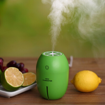 

180ml USB Portable Lemon Ultrasonic Humidifier With LED Light Office Home Car Air Purifier Mist Maker