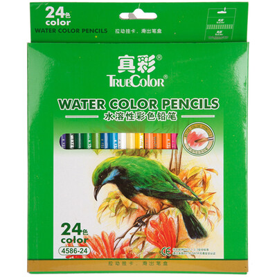 

True color (Truecolor) 4576 true color hexagonal water-soluble color pencil 48 color