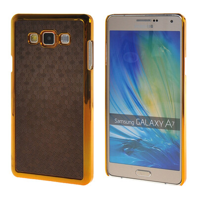 

MOONCASE Galsxy А7 Дело Золото Chrome Шкала фильмы стиль Твердый переплет чехол для Samsung Galsxy A7 кофе