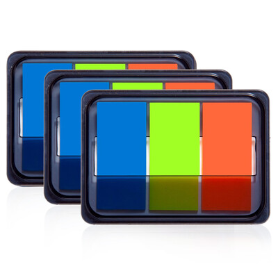 

(Comix) D7010EC Флюоресцентная пленка Обозначение этикетки / ремешок / удобство наклейки / Pepsi Stick 3 Pack (44x20mm) 20 * 3 цвета