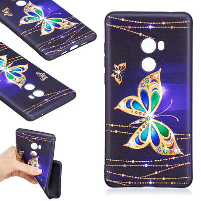 

BEFOSPEY Painting Relief Protective Soft TPU Case For Xiaomi Mi Mix 2599"2017