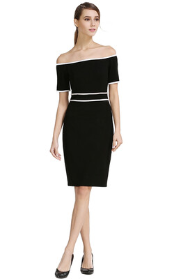 

Womens Off Shoulder Sheath Party Dress