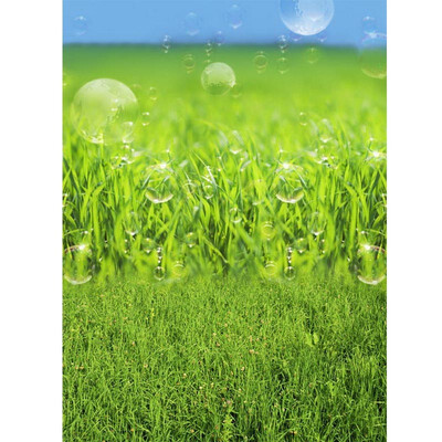 

Green Water bubble Photo Backdrop 57FT Vinyl Fabric Cloth Digital Printing Photo Background s-609
