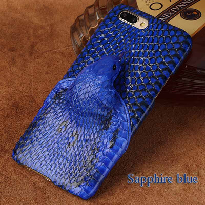 

Genuine Leather Phone Case For OPPO R11 Plus Case Snake Head Back Cover For R9 R9s Plus Case