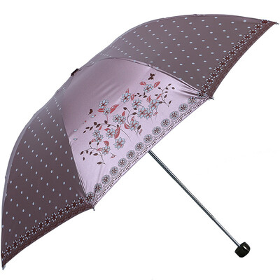 

Jingdong supermarket] Paradise umbrella fashion three fold umbrella color plastic clear umbrella princess umbrella 30004 Ambilight B models sky