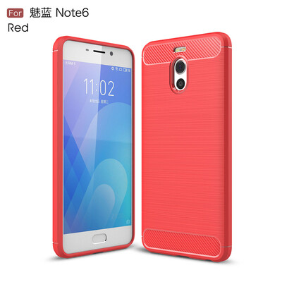 

Goowiiz Phone Case For Meizu Meilan M6 NoteS6 Fashion Slim Carbon Fiber TPU Soft Silicone Prevent falling