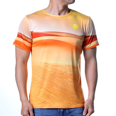

Fashion Mens Short Sleeve Round Neck Pullover Stripes T-Shirt