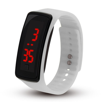 

Silicone LED Digital Watches Bracelet Wristwatch For Kids Clock Womens Digital Wrist Watch Sport Student