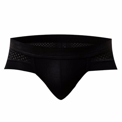 

Mens Low-Rise Modal Underpant Soft Silky Breathable Triangle Underwear Brift