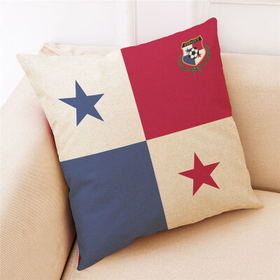 

Russia World Cup 2018 32 Teams Logo Cotton&Linen Pillowcase Bar Club Sofa Pillow Pillow Fans Souvenir