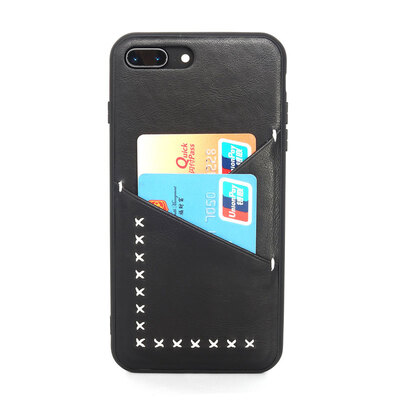 

Iphone X Fashion Simple Card Business Leather Phone Cases iPhone78plus