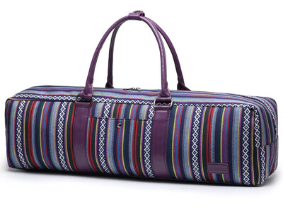 

Elenture Canvas Yoga Mat Tote Bag with Storage PocketsFits Most Size Yoga Mats ---Multi Color
