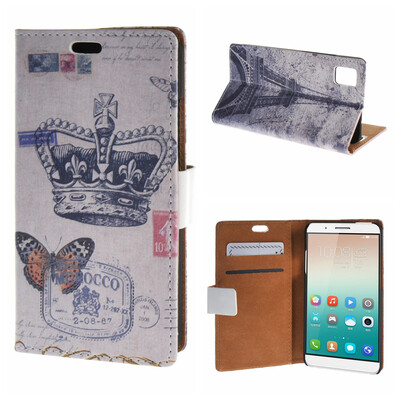 

MOONCASE for Huawei Honor 7i Case Flip Wallet Card Slot Stand Leather Folio Pouch Case Cover /a14