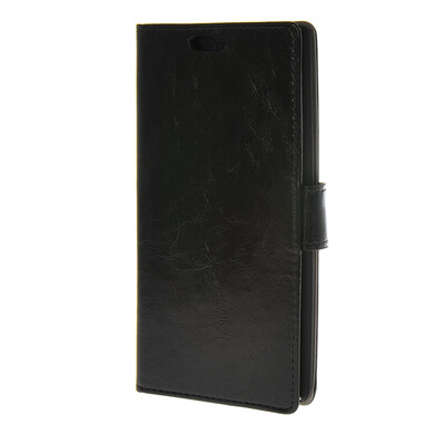 

MOONCASE Simple Leather Flip Wallet Case Card Slot Stand Back Cover for LG G4 Black