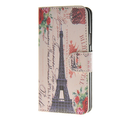 

MOONCASE Eiffel Tower Leather Wallet Flip Card Slot Holster Pouch Stand Shell Back Case Cover for Samsung Galaxy A3