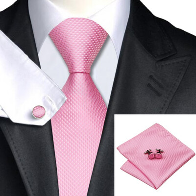 

2016 New Hot selling Vogue Men Silk Tie Set High Quality 100 Silk Necktie Handkerchief Cufflinks Set for Formal Wedding Business