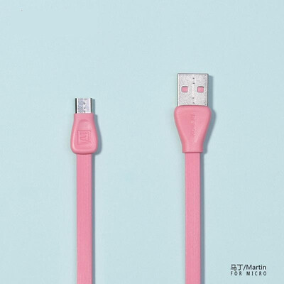 

REMAX Martin Colorful Micro USB Data cable PVC Flat Charging sync Data Transfer data cable for xiaomisonysamsungHTC